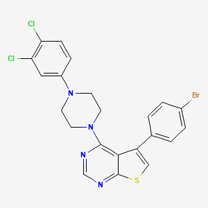 5-(4-Bromophenyl)-4-(4-(3,4-dichlorophenyl)piperazin-1-yl)thieno[2,3-d]pyrimidine