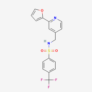 N-((2-(furan-2-yl)pyridin-4-yl)methyl)-4-(trifluoromethyl)benzenesulfonamide