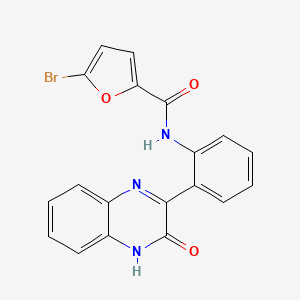 5-bromo-N-[2-(3-oxo-4H-quinoxalin-2-yl)phenyl]furan-2-carboxamide