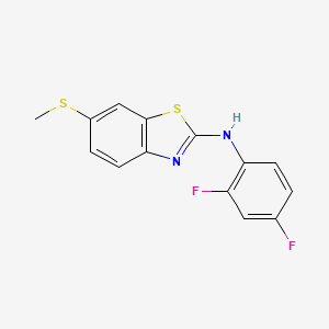 N-(2,4-difluorophenyl)-6-(methylthio)benzo[d]thiazol-2-amine