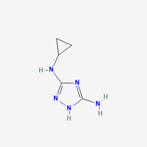 3-N-cyclopropyl-1H-1,2,4-triazole-3,5-diamine