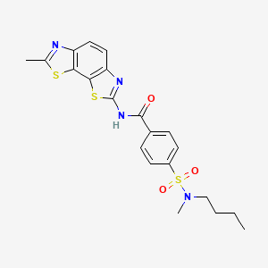 4-[butyl(methyl)sulfamoyl]-N-(7-methyl-[1,3]thiazolo[4,5-g][1,3]benzothiazol-2-yl)benzamide