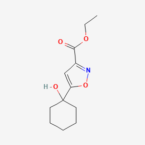 Ethyl 5-(hydroxycyclohexyl)isoxazole-3-carboxylate