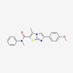 6-(4-methoxyphenyl)-N,3-dimethyl-N-phenylimidazo[2,1-b]thiazole-2-carboxamide