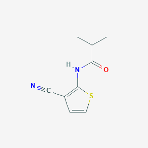 molecular formula C9H10N2OS B2842875 N-(3-cyanothiophen-2-yl)-2-methylpropanamide CAS No. 865546-02-7
