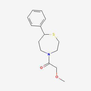 2-Methoxy-1-(7-phenyl-1,4-thiazepan-4-yl)ethanone