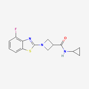 N-cyclopropyl-1-(4-fluorobenzo[d]thiazol-2-yl)azetidine-3-carboxamide
