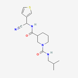 N3-[cyano(thiophen-3-yl)methyl]-N1-(2-methylpropyl)piperidine-1,3-dicarboxamide