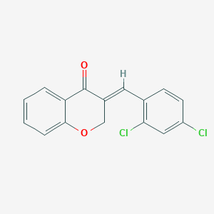 (3E)-3-[(2,4-dichlorophenyl)methylidene]chromen-4-one