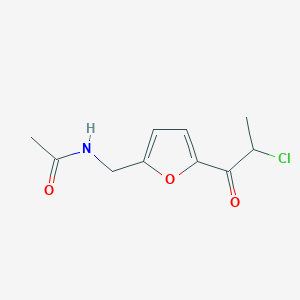 N-{[5-(2-chloropropanoyl)-2-furyl]methyl}acetamide