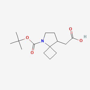2-[5-[(2-Methylpropan-2-yl)oxycarbonyl]-5-azaspiro[3.4]octan-8-yl]acetic acid