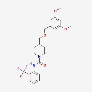 4-(((3,5-dimethoxybenzyl)oxy)methyl)-N-(2-(trifluoromethyl)phenyl)piperidine-1-carboxamide