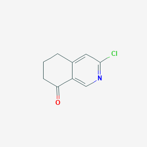 molecular formula C9H8ClNO B2842899 3-chloro-5,6,7,8-tetrahydroisoquinolin-8-one CAS No. 1256821-77-8