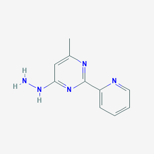 molecular formula C10H11N5 B2842904 4-Hydrazinyl-6-methyl-2-(pyridin-2-yl)pyrimidine CAS No. 1247615-23-1