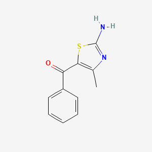 molecular formula C11H10N2OS B2842913 5-Benzoyl-4-methyl-1,3-thiazol-2-amine CAS No. 57591-74-9