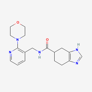 N-((2-morpholinopyridin-3-yl)methyl)-4,5,6,7-tetrahydro-1H-benzo[d]imidazole-5-carboxamide