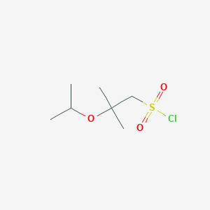 molecular formula C7H15ClO3S B2842942 2-Methyl-2-(propan-2-yloxy)propane-1-sulfonyl chloride CAS No. 2092836-69-4