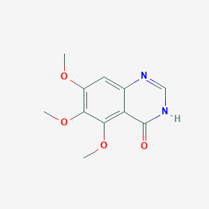 molecular formula C11H12N2O4 B2842965 5,6,7-Trimethoxyquinazolin-4(3H)-one CAS No. 1173284-43-9