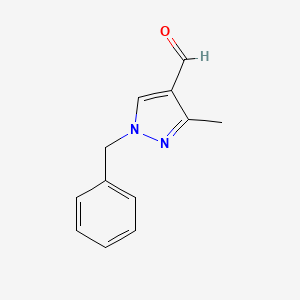 molecular formula C12H12N2O B2842986 1-Benzyl-3-methyl-1h-pyrazole-4-carbaldehyde CAS No. 153687-32-2