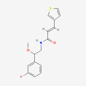 (E)-N-(2-(3-fluorophenyl)-2-methoxyethyl)-3-(thiophen-3-yl)acrylamide