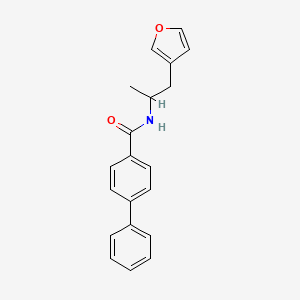 molecular formula C20H19NO2 B2842992 N-(1-(呋喃-3-基)丙基)-[1,1'-联苯]-4-羧酰胺 CAS No. 1798525-74-2