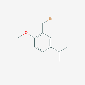 molecular formula C11H15BrO B2843004 2-(Bromomethyl)-1-methoxy-4-(propan-2-yl)benzene CAS No. 167887-88-9