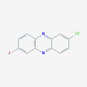 molecular formula C12H6ClFN2 B2843012 2-Chloro-7-fluorophenazine CAS No. 1346682-89-0