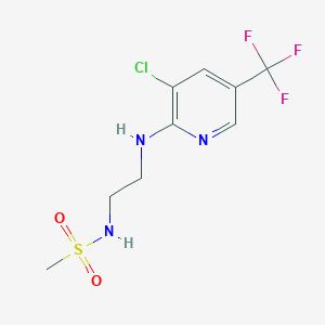 N-(2-{[3-chloro-5-(trifluoromethyl)-2-pyridinyl]amino}ethyl)methanesulfonamide