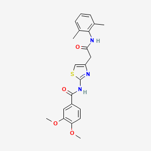 N-(4-(2-((2,6-dimethylphenyl)amino)-2-oxoethyl)thiazol-2-yl)-3,4-dimethoxybenzamide