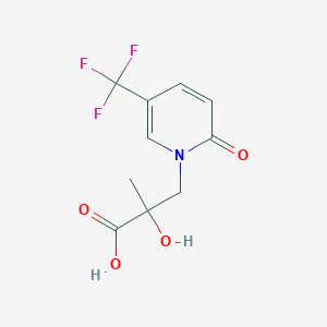 2-Hydroxy-2-methyl-3-[2-oxo-5-(trifluoromethyl)-1,2-dihydropyridin-1-yl]propanoic acid