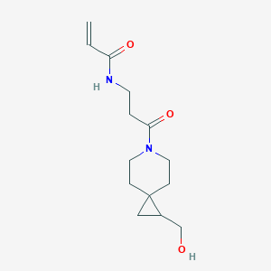N-[3-[2-(Hydroxymethyl)-6-azaspiro[2.5]octan-6-yl]-3-oxopropyl]prop-2-enamide