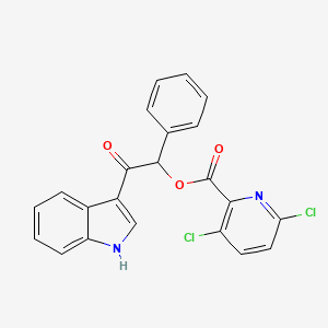 2-(1H-indol-3-yl)-2-oxo-1-phenylethyl 3,6-dichloropyridine-2-carboxylate