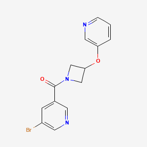 (5-Bromopyridin-3-yl)(3-(pyridin-3-yloxy)azetidin-1-yl)methanone
