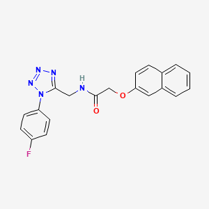 N-((1-(4-fluorophenyl)-1H-tetrazol-5-yl)methyl)-2-(naphthalen-2-yloxy)acetamide