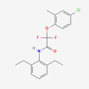 molecular formula C19H20ClF2NO2 B2843072 2-(4-氯-2-甲基苯氧基)-N-(2,6-二乙基苯基)-2,2-二氟乙酰胺 CAS No. 339030-61-4