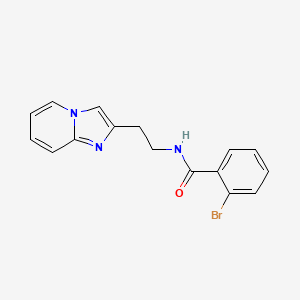 molecular formula C16H14BrN3O B2843081 2-bromo-N-(2-imidazo[1,2-a]pyridin-2-ylethyl)benzamide CAS No. 868977-44-0