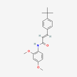 molecular formula C21H25NO3 B2843086 (2E)-3-(4-叔丁基苯基)-N-(2,4-二甲氧基苯基)丙-2-烯酰胺 CAS No. 256955-11-0
