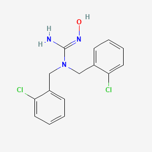 molecular formula C15H15Cl2N3O B2843102 N,N-bis(2-chlorobenzyl)-N''-hydroxyguanidine CAS No. 338416-51-6