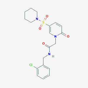 N-(2-chlorobenzyl)-2-[2-oxo-5-(piperidin-1-ylsulfonyl)pyridin-1(2H)-yl]acetamide