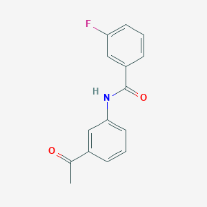 molecular formula C15H12FNO2 B2843124 N-(3-acetylphenyl)-3-fluorobenzamide CAS No. 194783-81-8