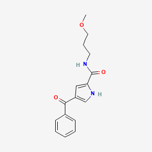 4-benzoyl-N-(3-methoxypropyl)-1H-pyrrole-2-carboxamide