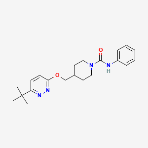 4-[(6-Tert-butylpyridazin-3-yl)oxymethyl]-N-phenylpiperidine-1-carboxamide
