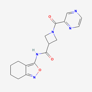 1-(pyrazine-2-carbonyl)-N-(4,5,6,7-tetrahydrobenzo[c]isoxazol-3-yl)azetidine-3-carboxamide