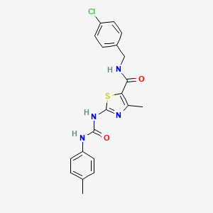 N-(4-chlorobenzyl)-4-methyl-2-(3-(p-tolyl)ureido)thiazole-5-carboxamide