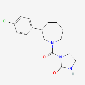 molecular formula C16H20ClN3O2 B2843149 1-[3-(4-Chlorophenyl)azepane-1-carbonyl]imidazolidin-2-one CAS No. 1797093-42-5
