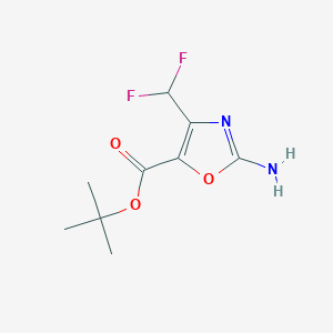B2843230 Tert-butyl 2-amino-4-(difluoromethyl)-1,3-oxazole-5-carboxylate CAS No. 2248344-25-2