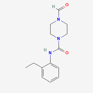 molecular formula C14H19N3O2 B2843260 N-(2-ethylphenyl)-4-formylpiperazine-1-carboxamide CAS No. 1023175-60-1