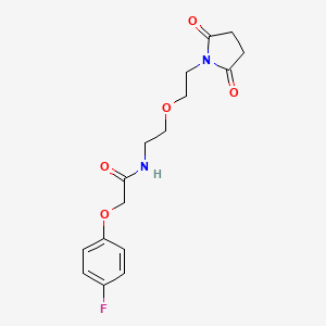 N-(2-(2-(2,5-dioxopyrrolidin-1-yl)ethoxy)ethyl)-2-(4-fluorophenoxy)acetamide