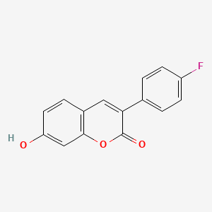 molecular formula C15H9FO3 B2843288 3-(4-fluorophenyl)-7-hydroxy-2H-chromen-2-one CAS No. 549501-15-7