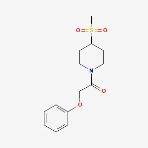 1-(4-(Methylsulfonyl)piperidin-1-yl)-2-phenoxyethanone